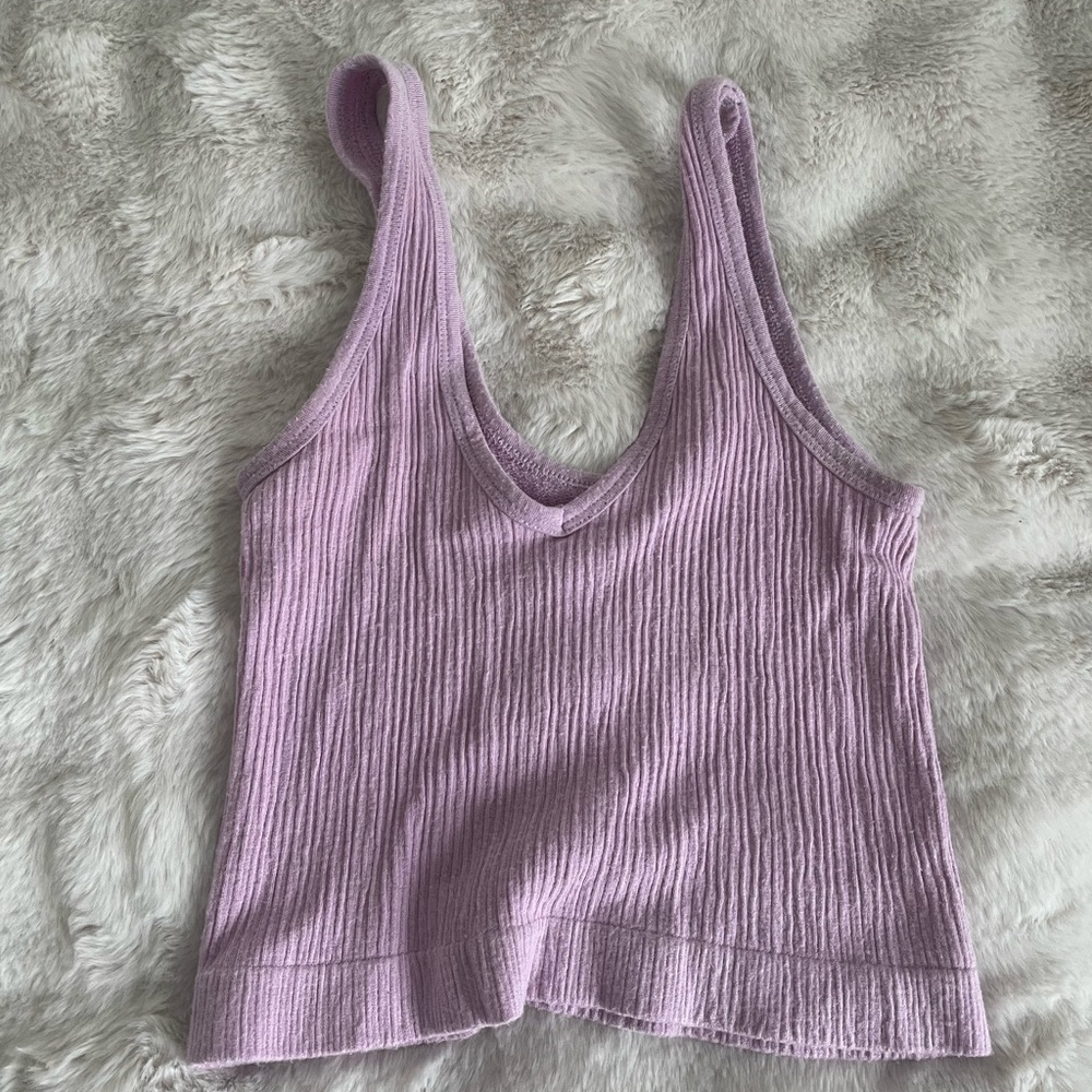 Urban Outfitters Out From Under V-Neck Tank Top small lilac